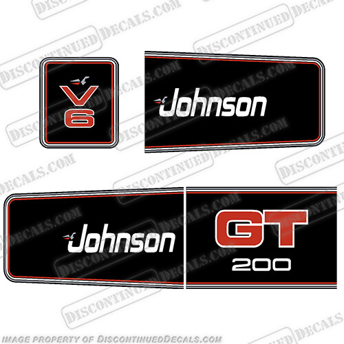 Fits Johnson 1990's GT 200 Decals