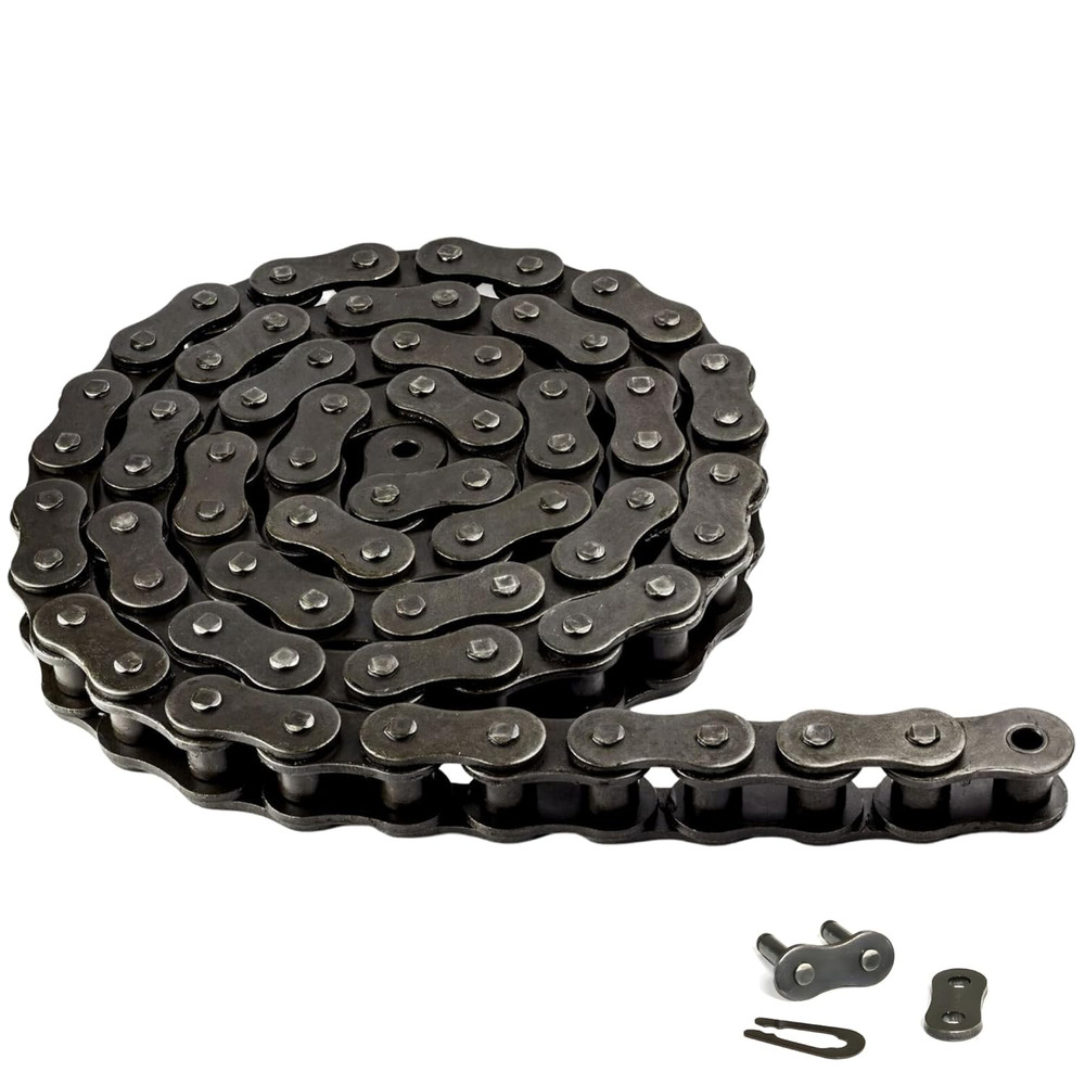 100 Roller Chain 10 Feet with 1 Connecting Link