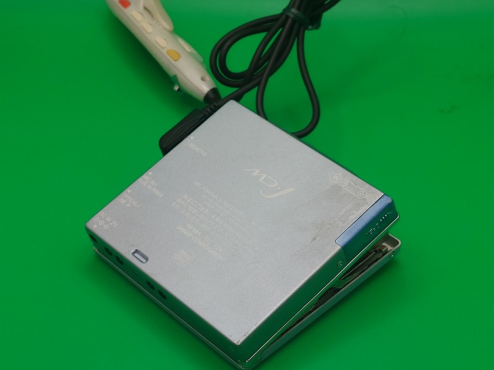 Rare blue Sharp MD-MT770 Minidisc Player/Recorder incl. Controller