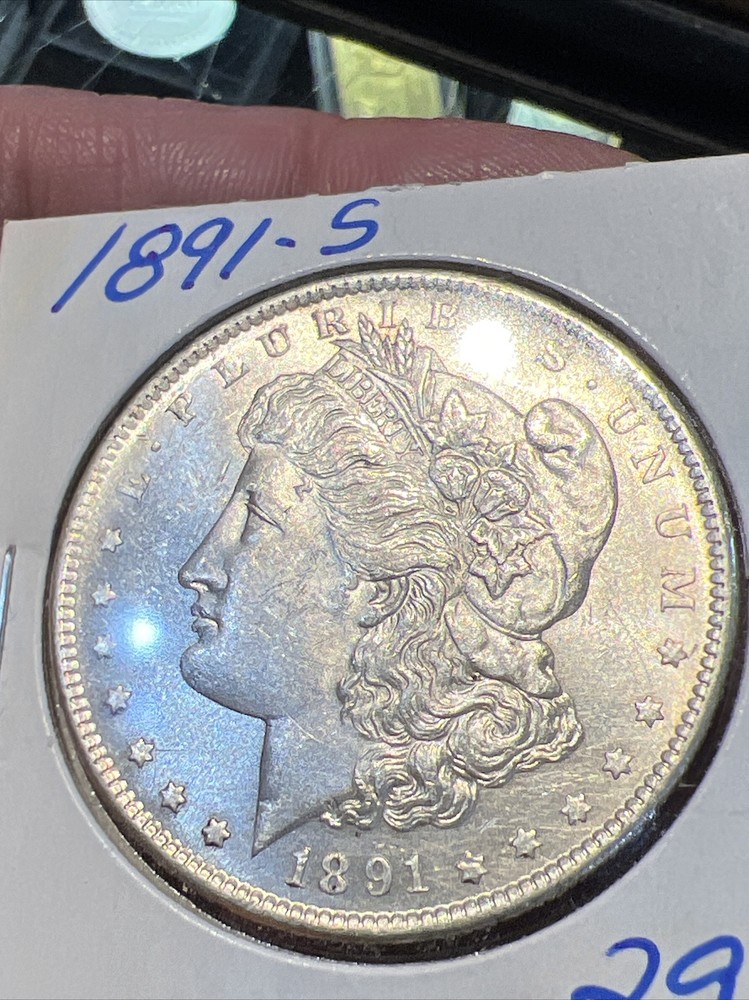 1891-S Morgan Silver Dollar Better Date. Nice Coin