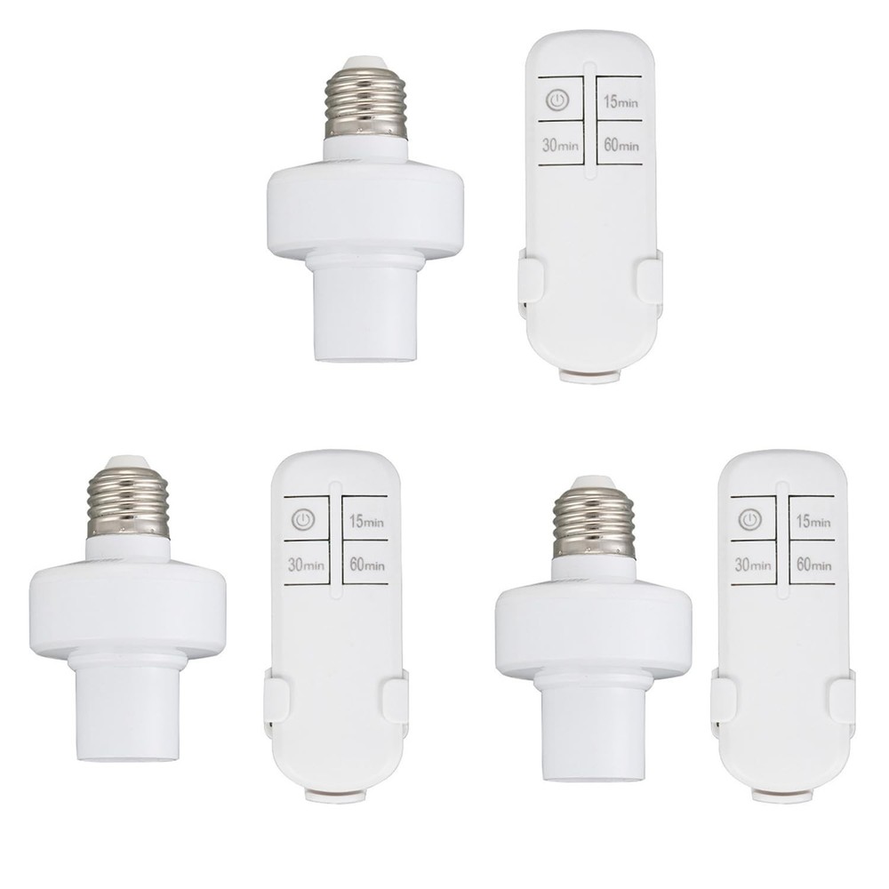 Remote Control Light Sockets,Wireless Light Switch kit with Timer,15/30/60min...