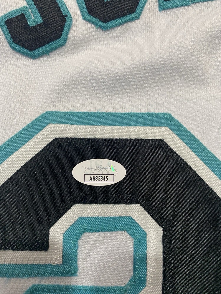 Charles Johnson Signed Custom Florida Marlins Jersey (JSA COA)