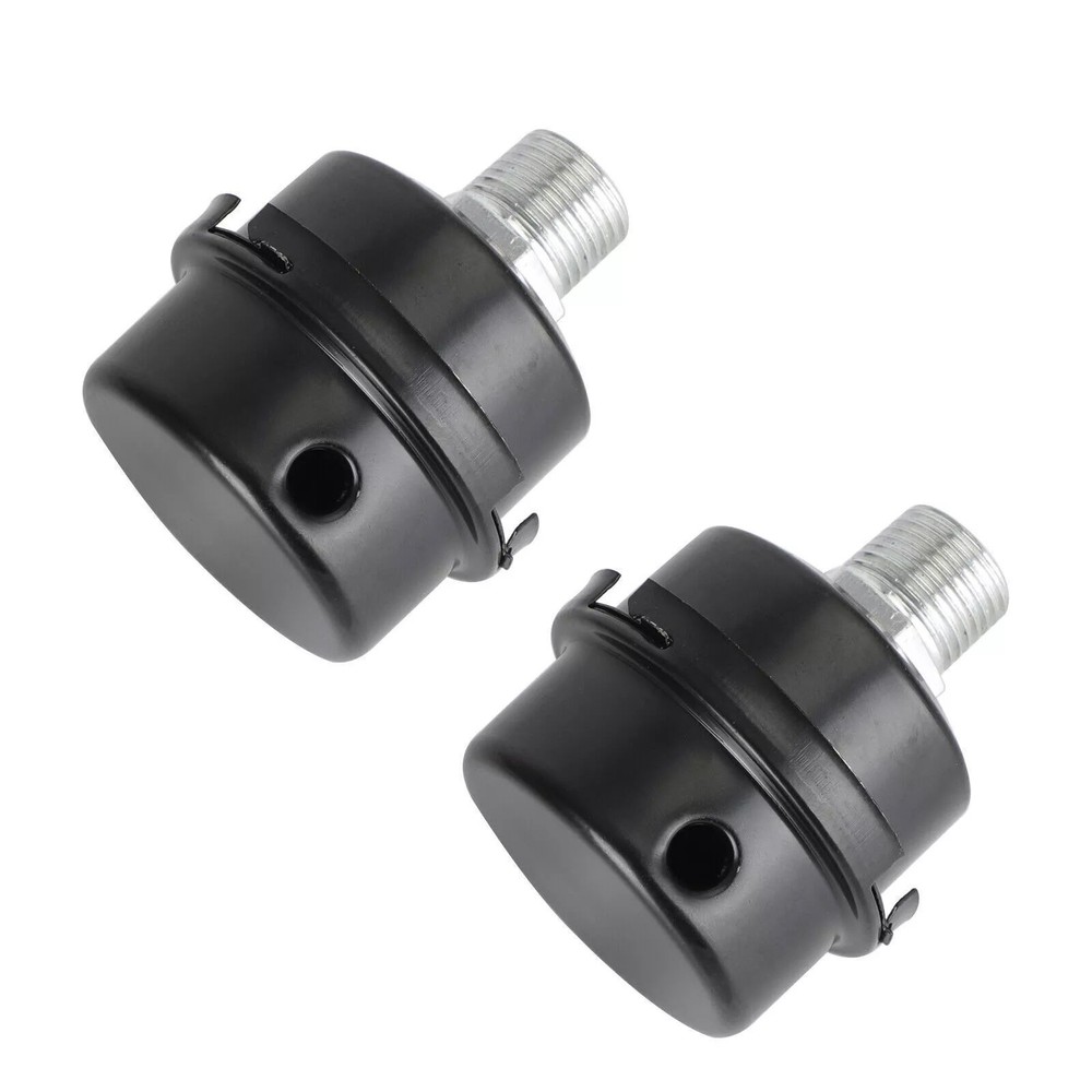 2pcs 1/2" 20mm Screw Thread Noise Filter Muffler Replacement for Air Compressor