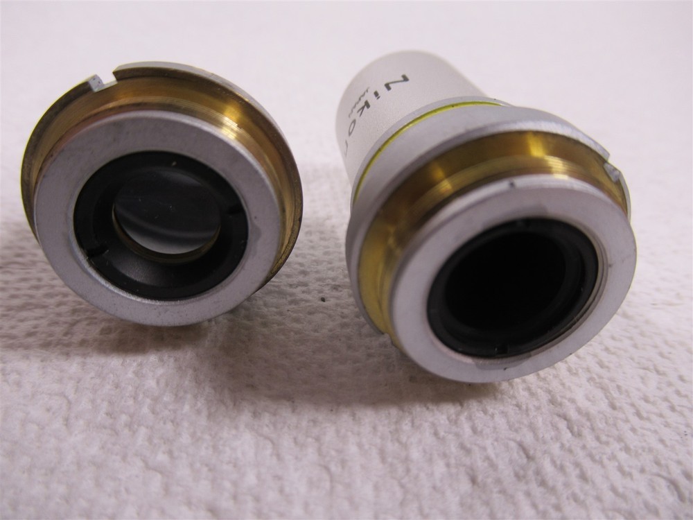 Nikon SC Microscope 10x and 4x Objective Lenses 160mm
