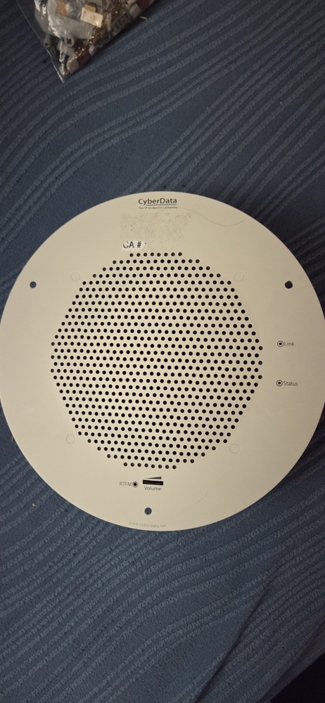 CyberData VoIP Singlewire Informacast Speaker - White 011104c- Untested