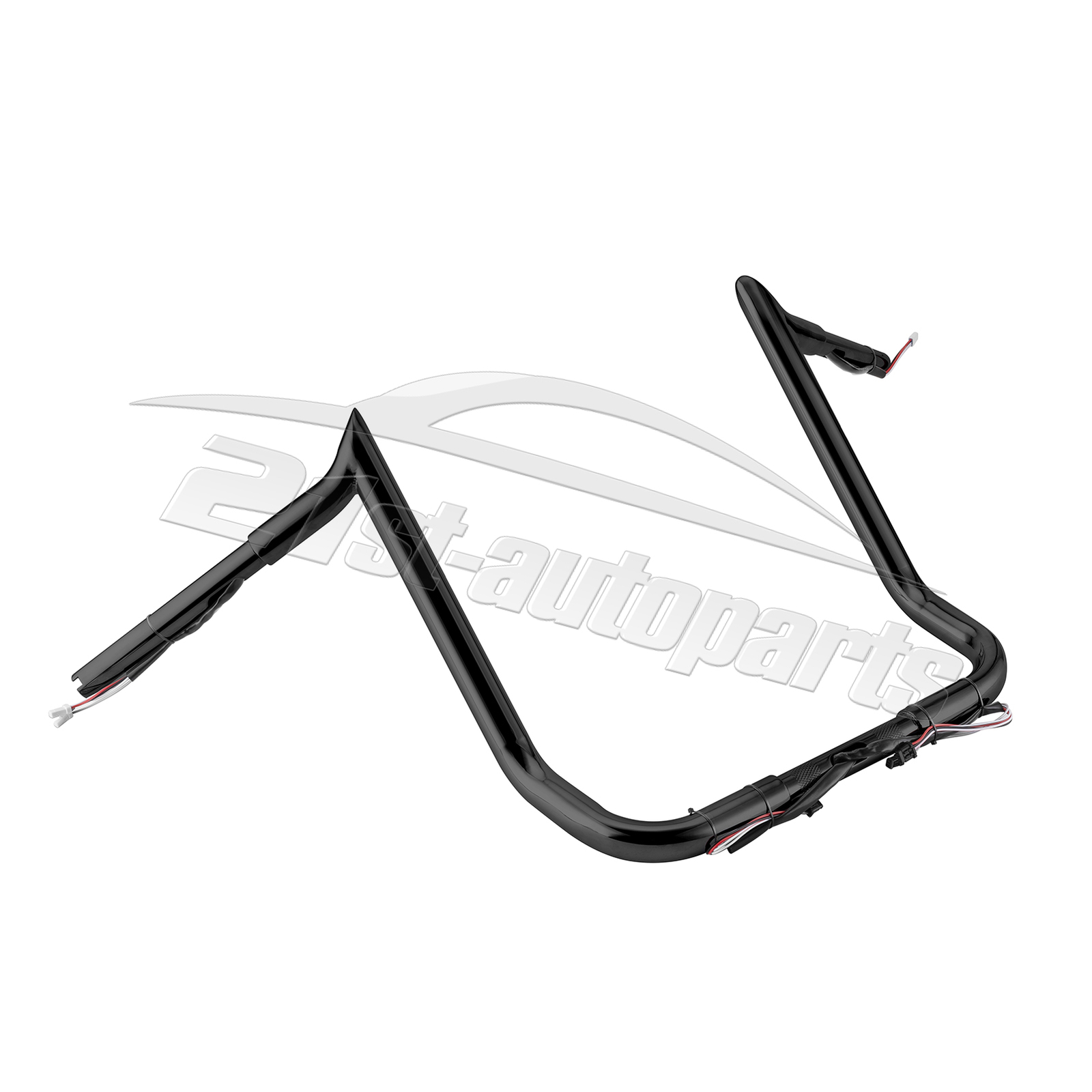 Gloss Black 14" Pre-Wired Meathook Handlebars For Harley Electra Glide 2014-2023