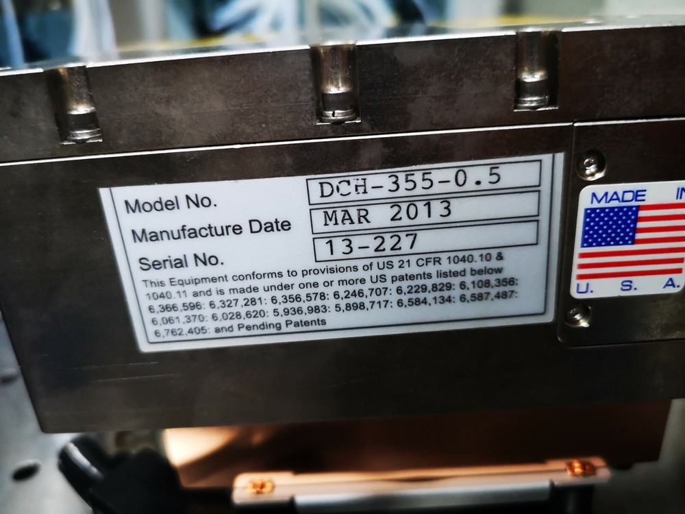 Photonics Industries DCH-355-0.5 UV DPSS Laser