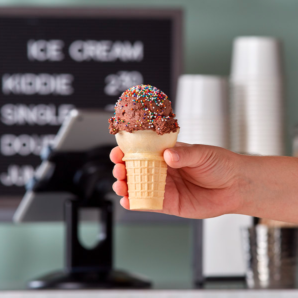 Bulk Cake Ice Cream Cones Flat Bottom #30 for Machine Dispenser Compatible (600)