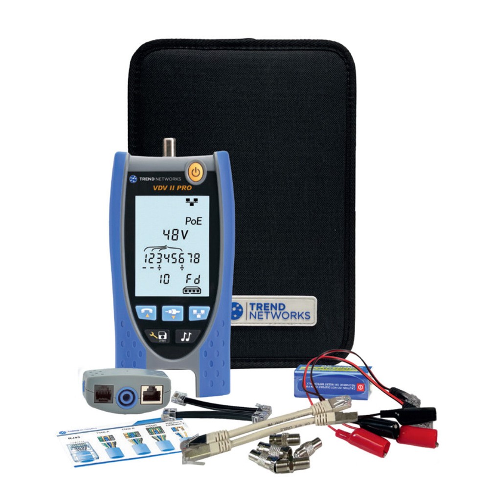 TREND Networks VDV II Pro Voice/Data/Video Cable Verifier with AnyWARE