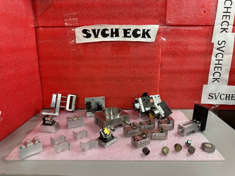 ASSORTED LOT NIKON INTERFEROMETER FLUORESCENCE FILTER CUBE NSR ASSEMBLY