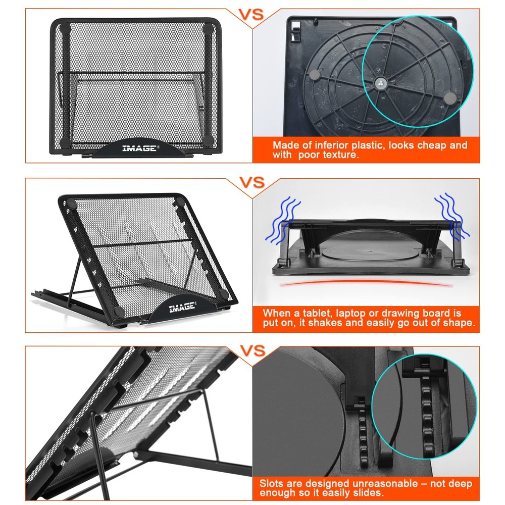 Light Stand,Multifunction 7 Angle Points Skidding Prevented Tracing Holder fo...