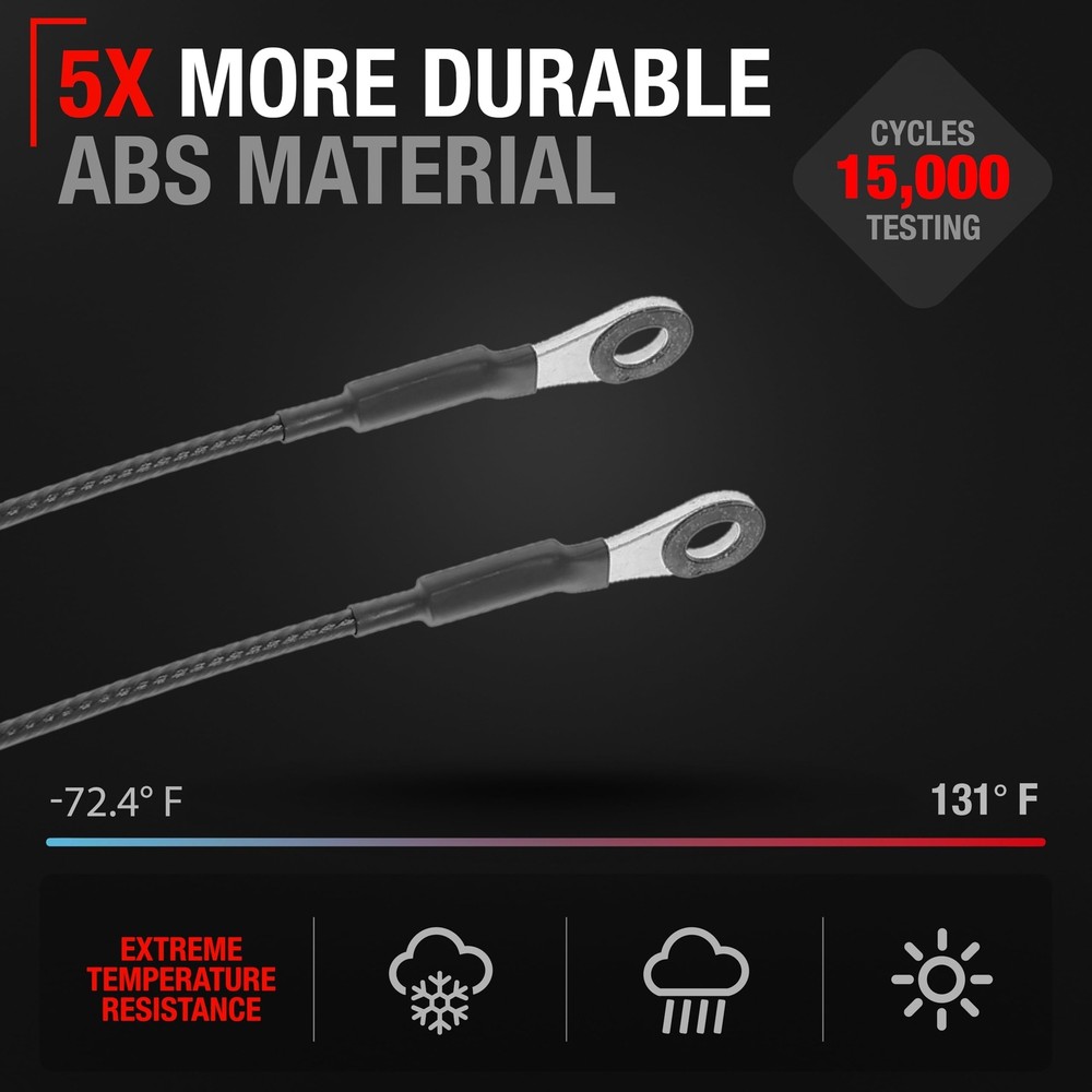 T1A Tailgate Cable Replacement Set- Rear Driver & Passenger Side - Compatible...