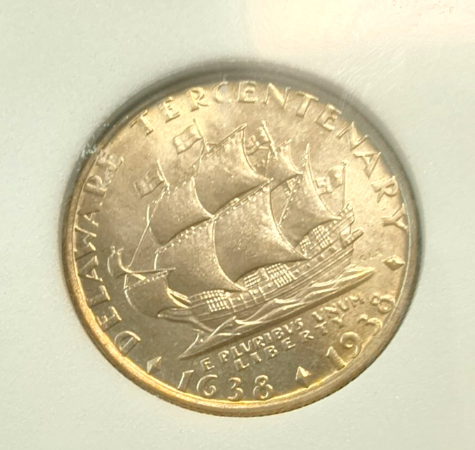 1936 Delaware Commemorative Half Dollar UNC Details