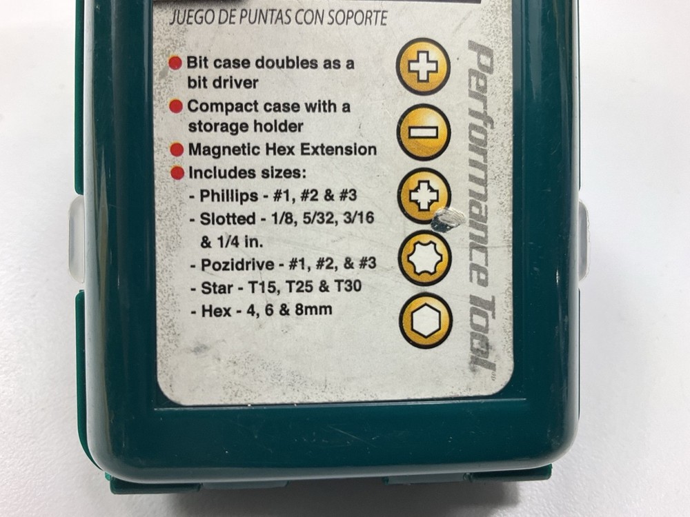 Performance Tool W1309 17 Piece Assorted Bit Set