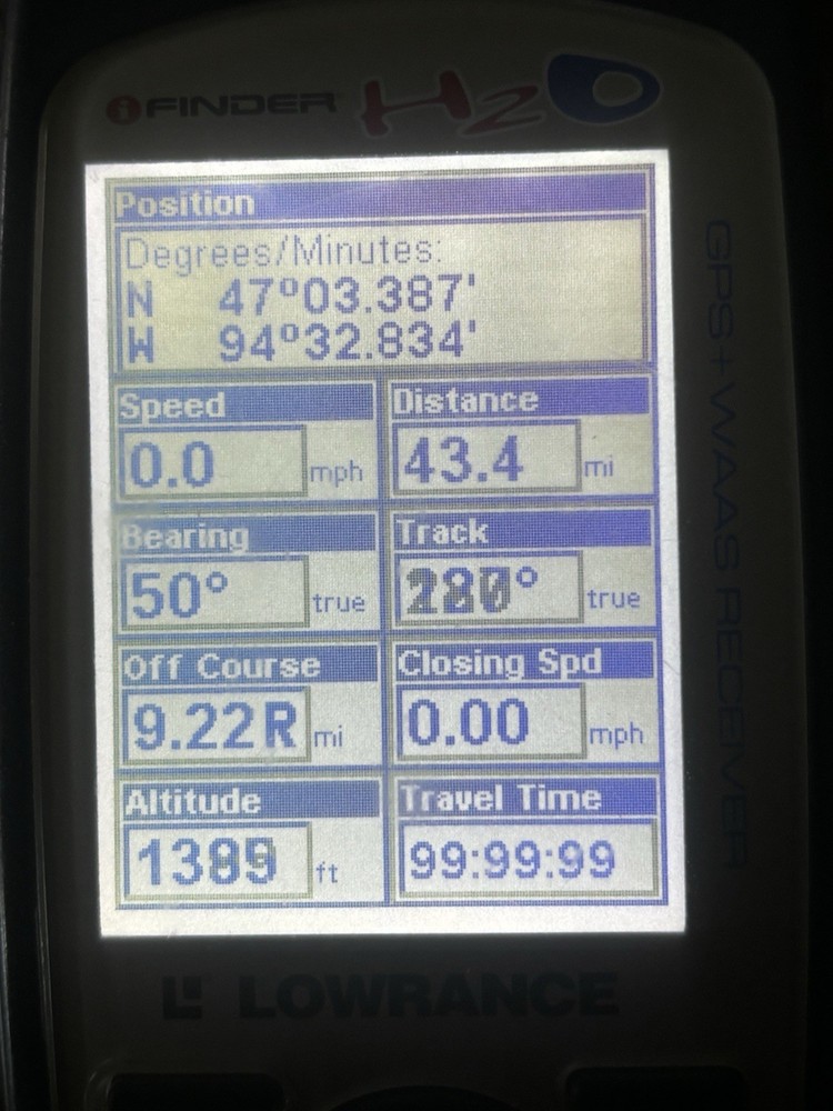 Lowrance finder H2O
