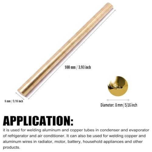 8PCS Solid Brass Rods 5/16" Diameter, 4" Length - DIY Craft Tool Kit, Lathe Bar