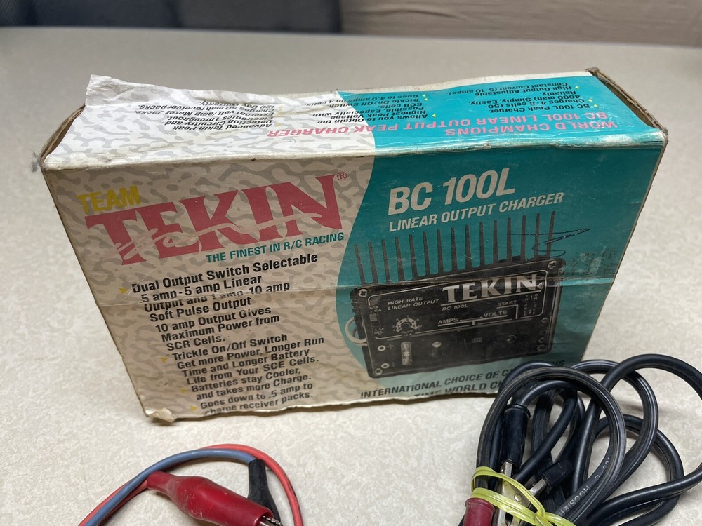 Vintage Tekin BC100L Linear Output Charger Untested