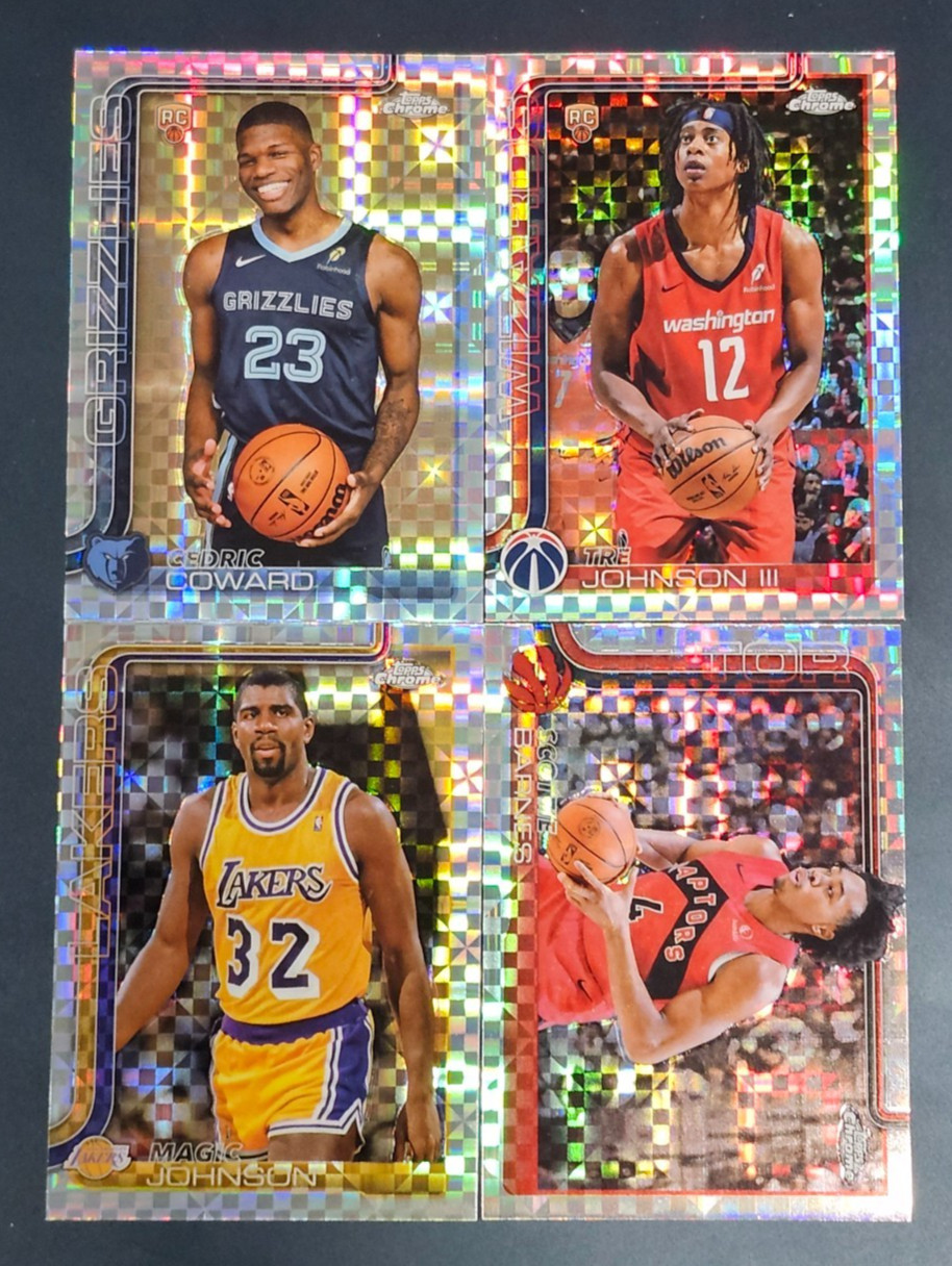 2025-26 Topps Chrome Basketball X-FRACTORS 201-300 You Pick - 2 Card Minimum
