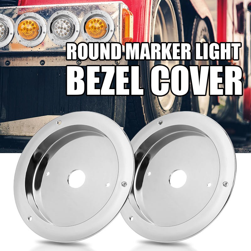 4 x For Universal Watermelon Bunk LED Light Adapter Kit Mounting Bracket Chrome