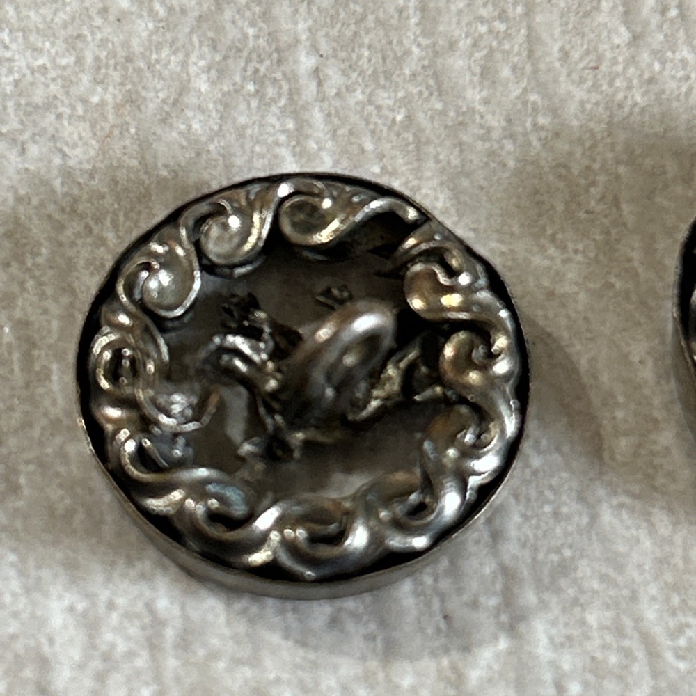 (6) Antique Buttons Unique 3 Patterns