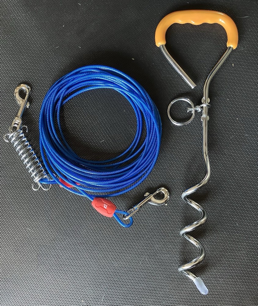 Petbobi Dog Tie-out Cable Stake