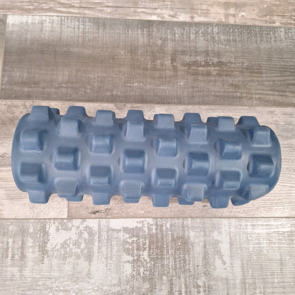 Rumble Roller Compact, Textured Exercise Roller 12.5" Excellent Dark Blue