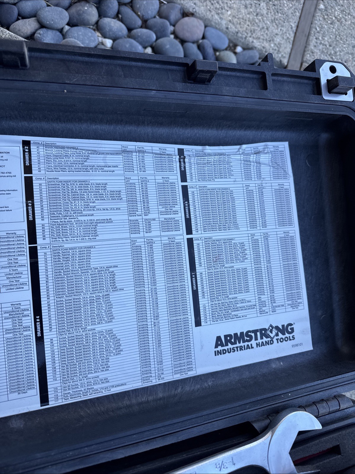 ARMSTRONG MILITARY Small Arms Repairman Tool Kit Set SARTK Mechanic New Tools