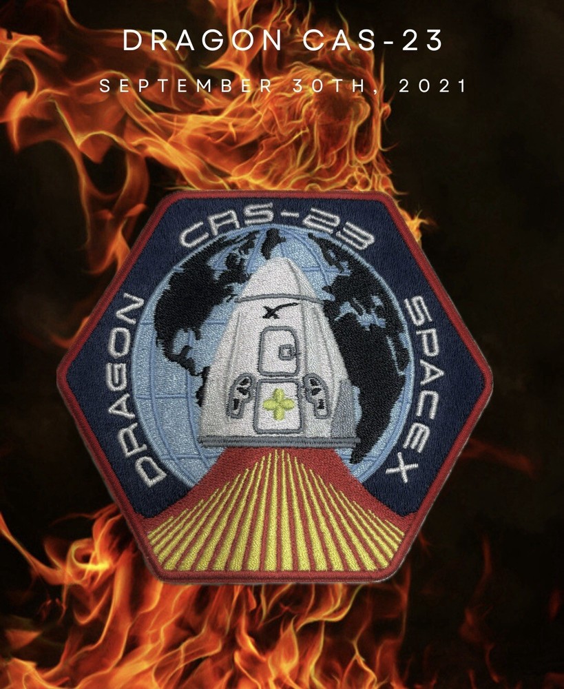 DRAGON CAS-23 SPACEX PATCH