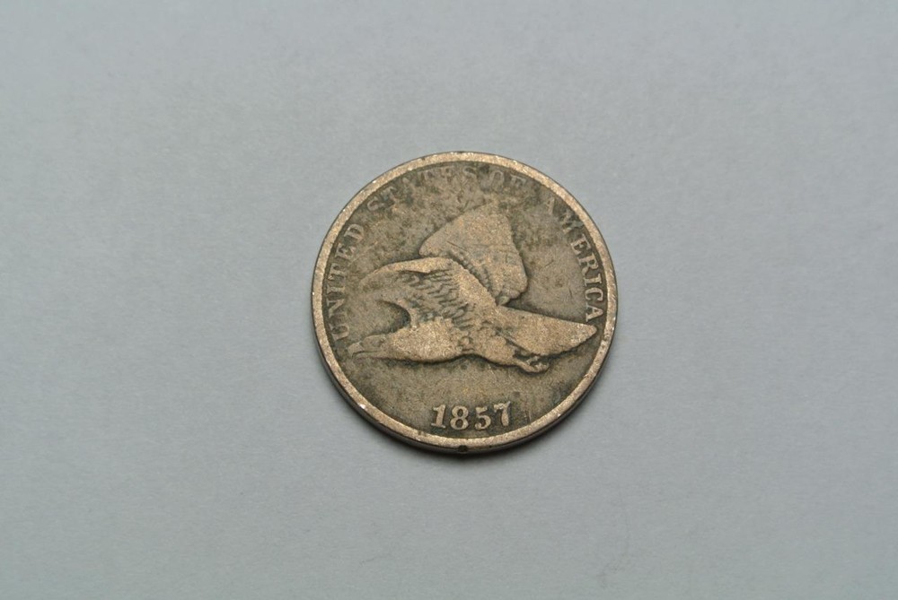 1857 Flying Eagle Cent, VG+ Condition - C5971