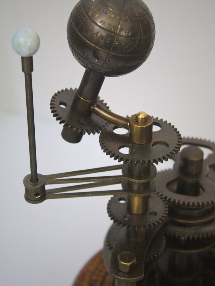 Functional Globe with Moving Earth and Moon, an Antique Masterpiece