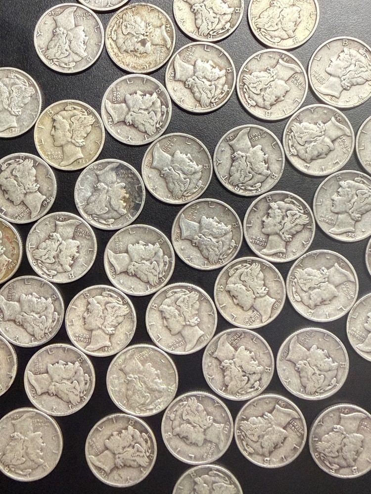 Mercury Dimes Silver 1939-1941