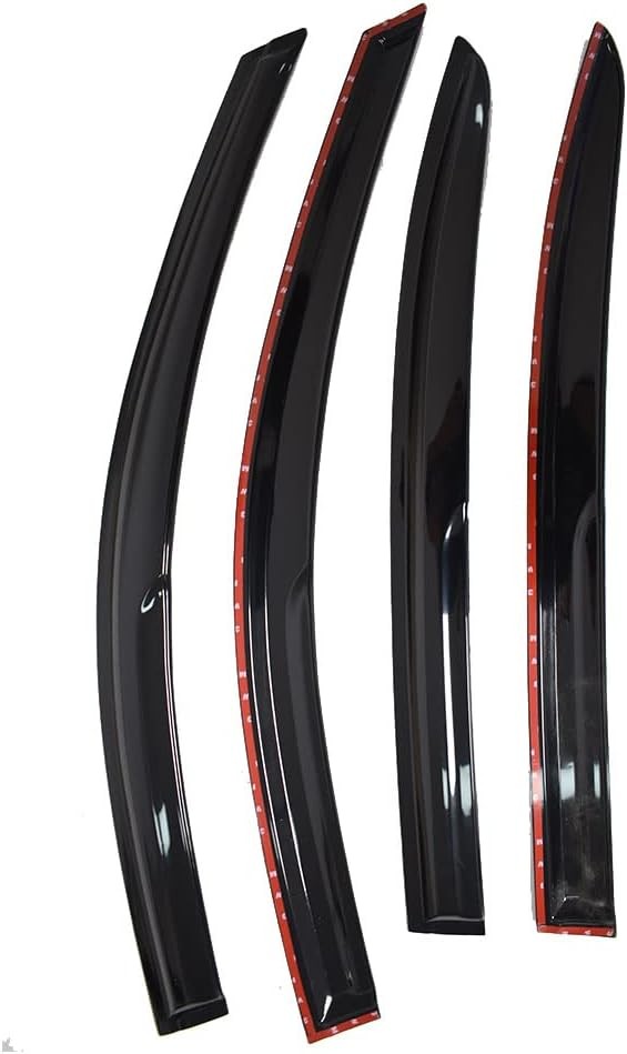 Window Visors Rain Guards Deflectors - 4-Pack Side Window Deflector Vent Shade