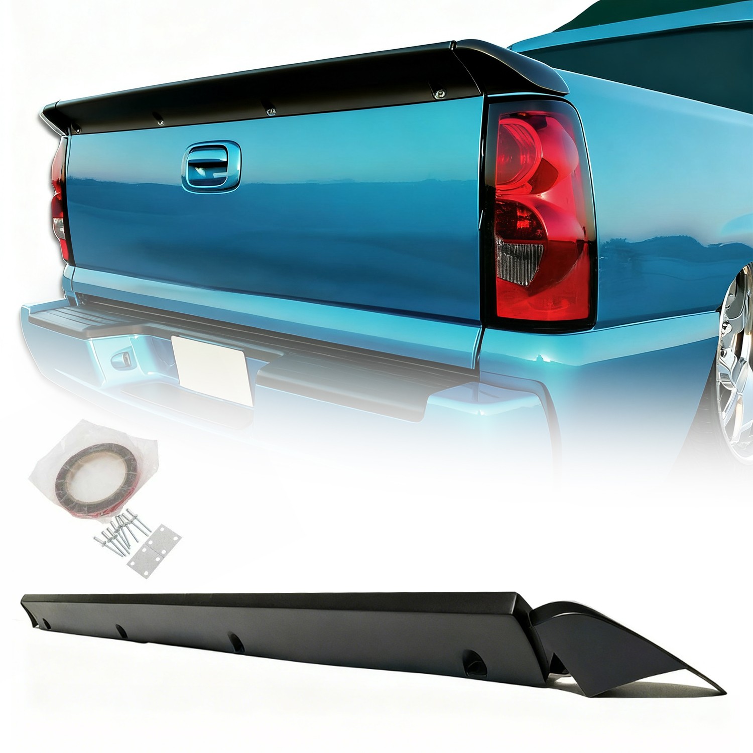 Tailgate  Spoiler Wing Fit For 1999-2006 Chevy Silverado Sierra 1500