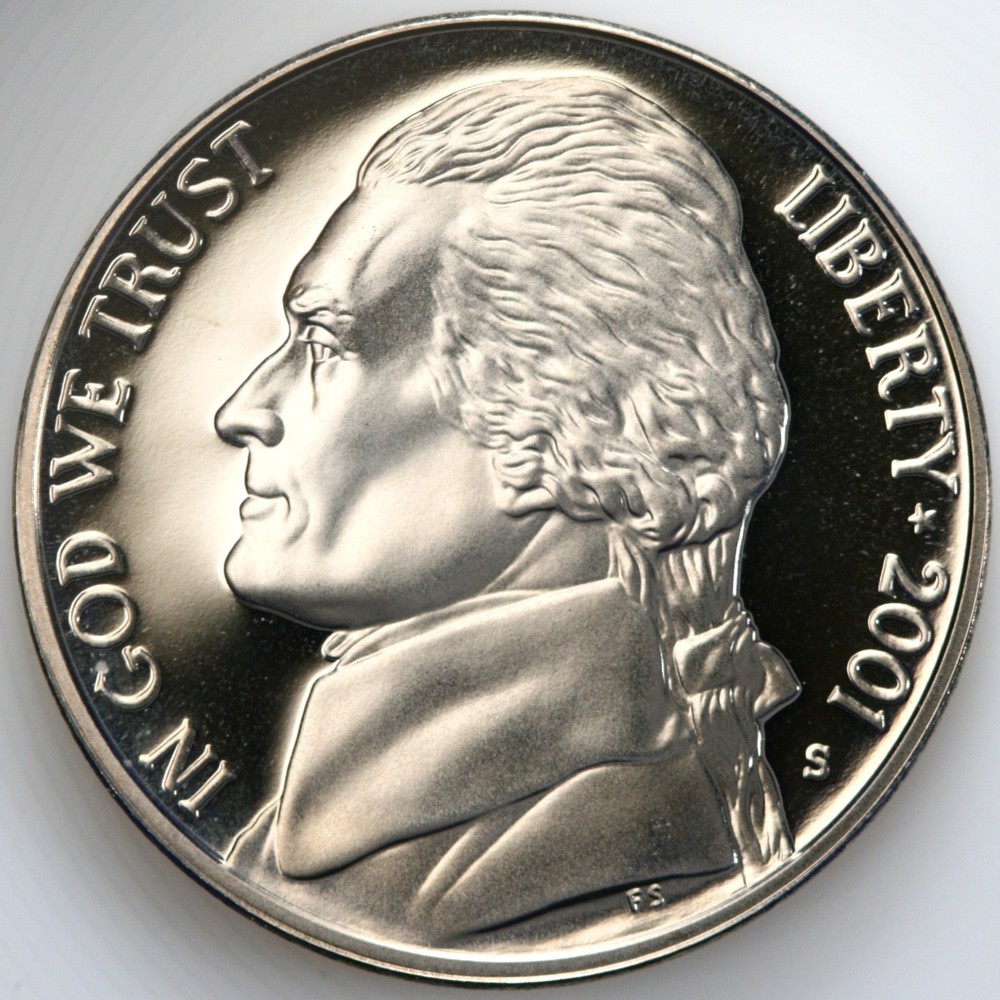 2001 S Gem DCam Proof Jefferson Nickel