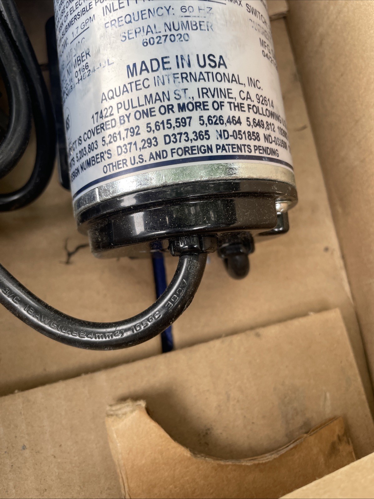 Aquatec Pump Ddp7800 Diaphragm 16-0166 - Free Shipping + Geniune OEM!