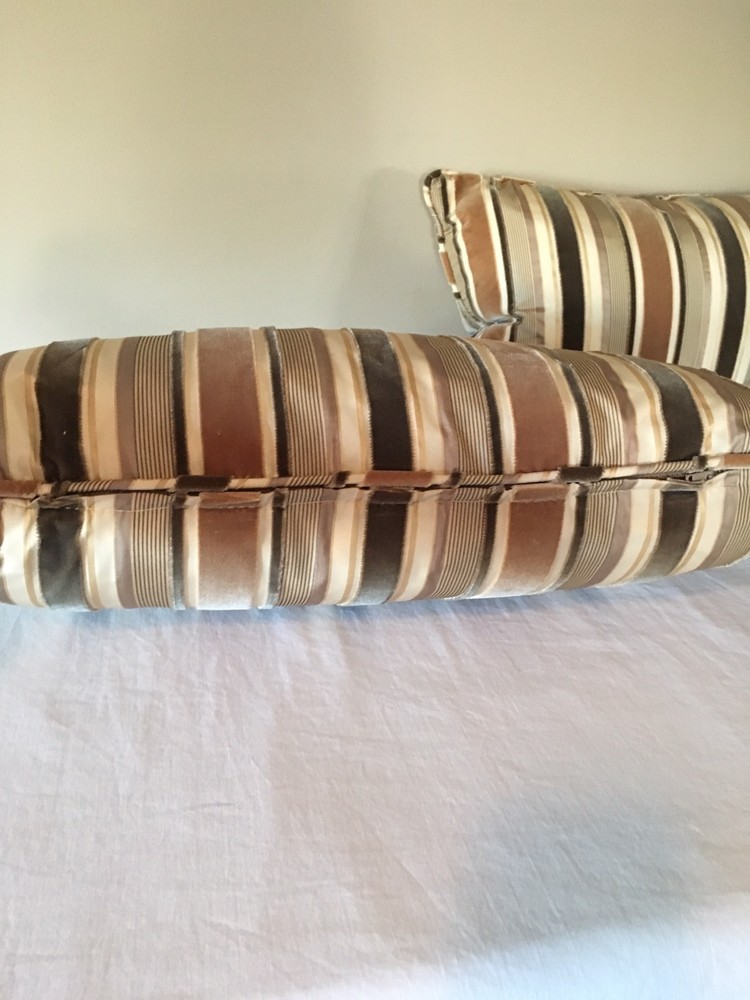 THREE NANCY CORZINE SILK/COTTON CUSTOM PILLOWS