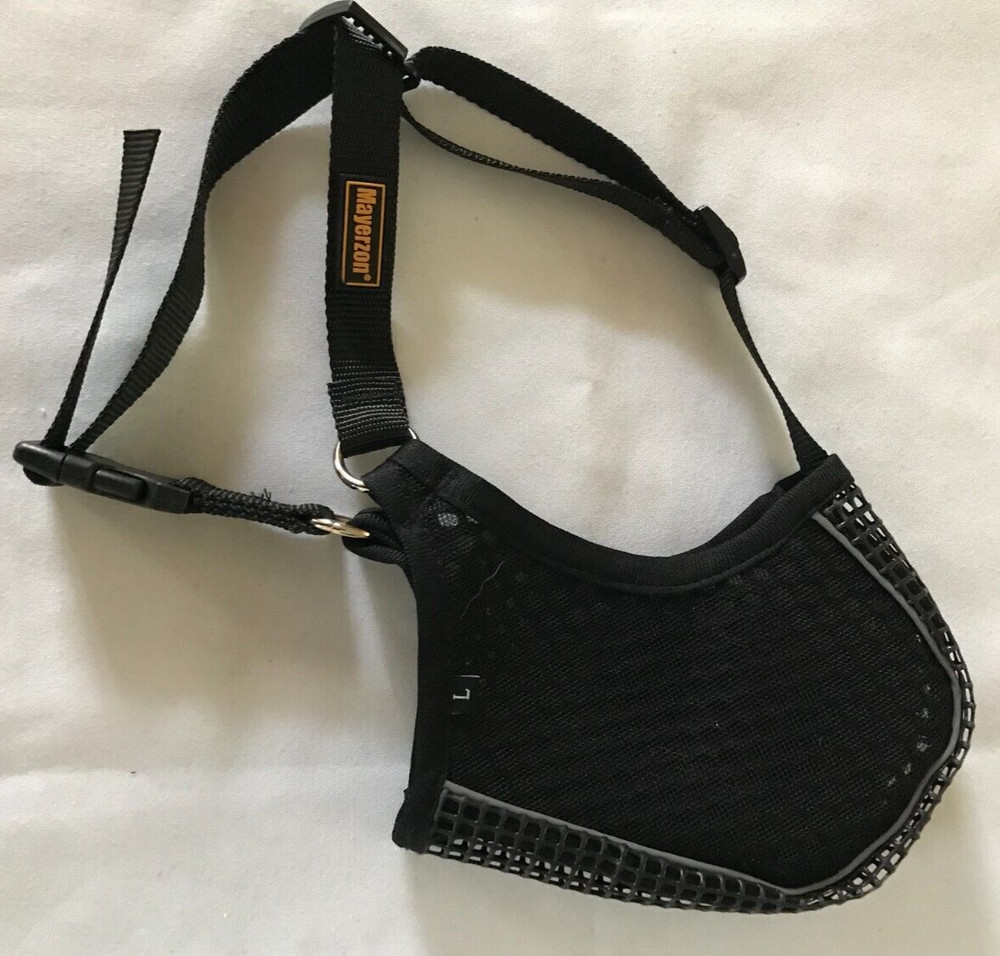 NEW Mayerzon DOG MUZZLE Soft Mesh Muzzle Size L Large