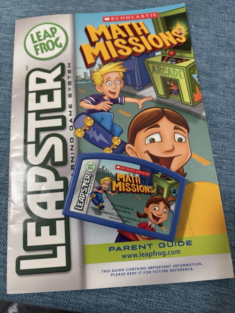 Leap Frog Leapster MATH MISSIONS scholastic Learning Game