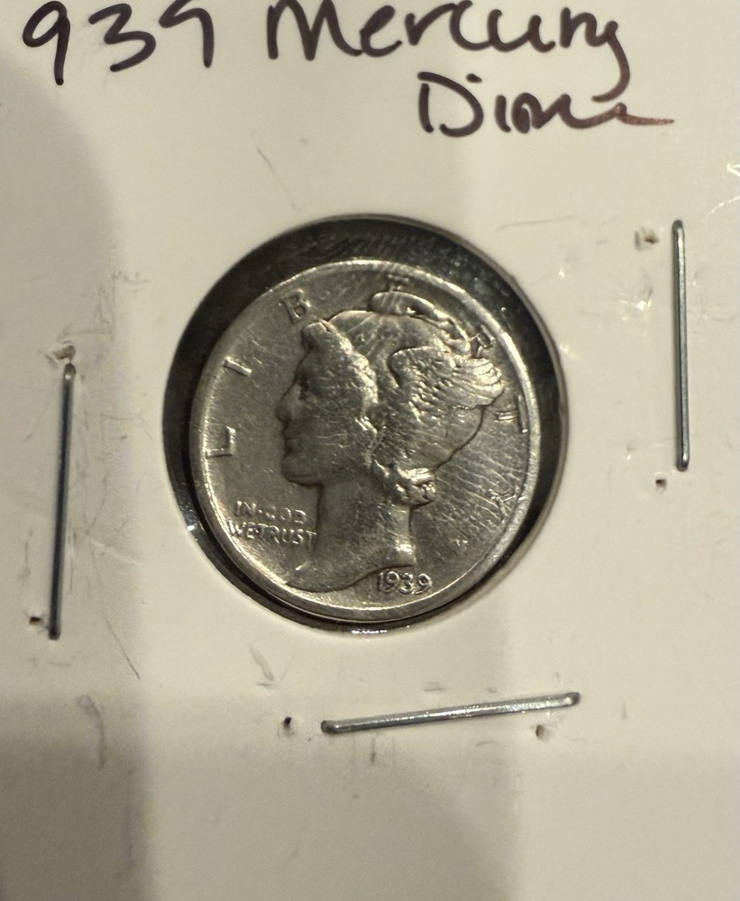 1939 Mercury Dime 10c 90% Silver
