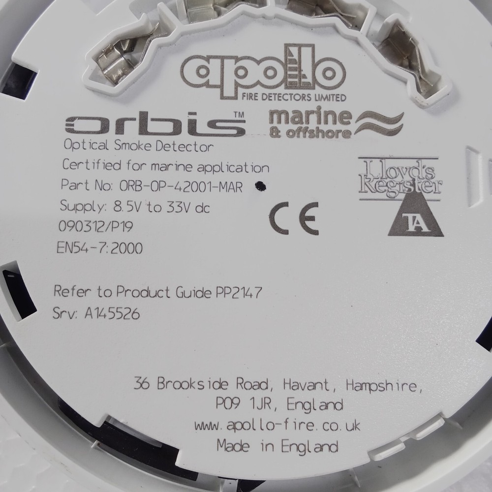 Apollo ORB-OP-42001-MAR Optical Smoke Detectors