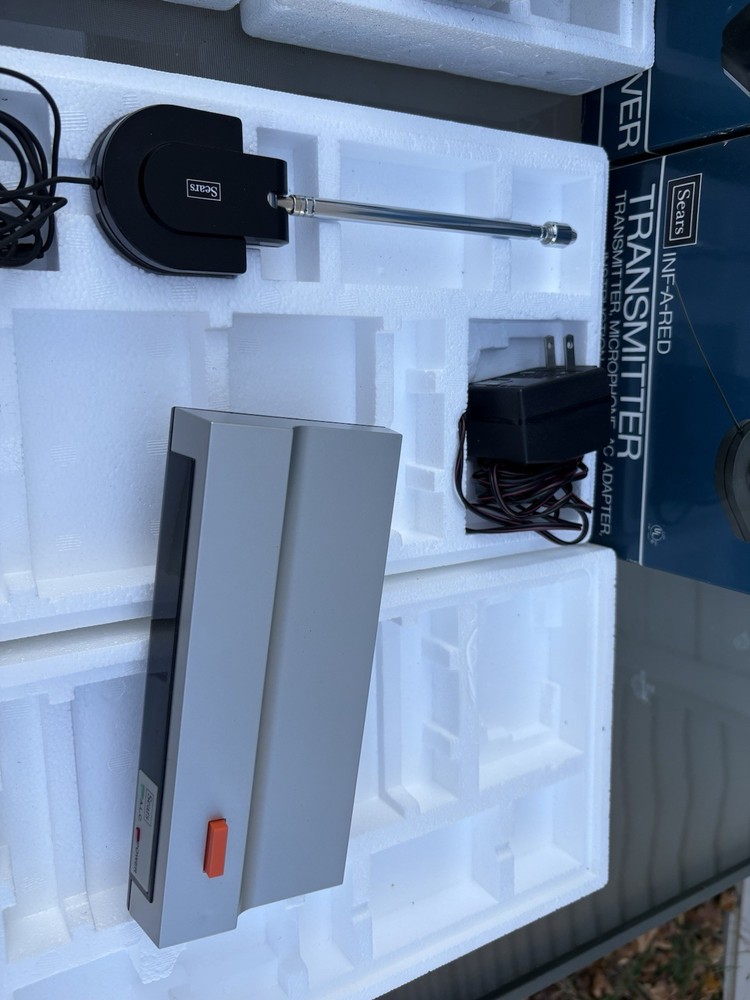 Vintage Sears Inf-a-red Transmitter + Overhead Receiver infrared In Boxes