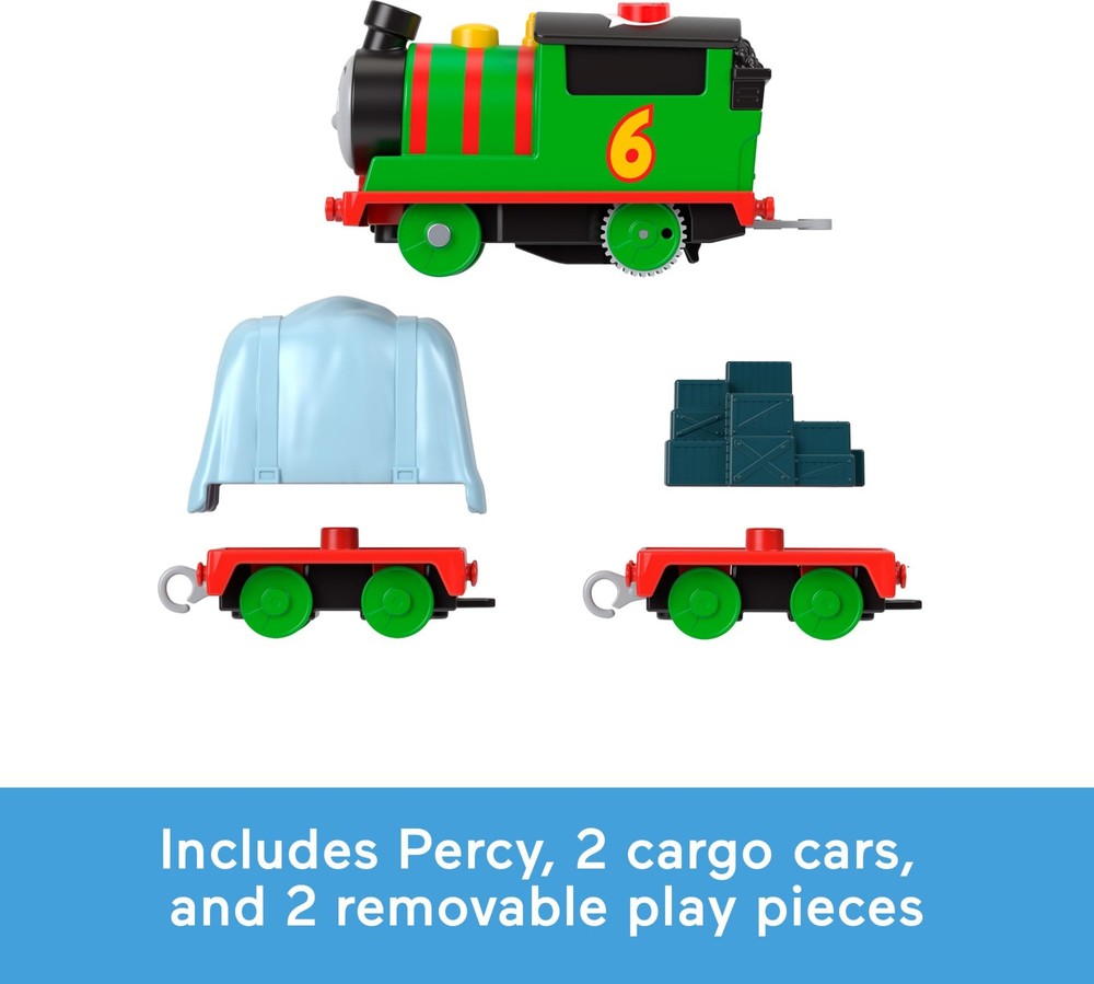 ​Motorized Toy Train Talking Percy Battery-Powered Engine with Sounds & Phras...
