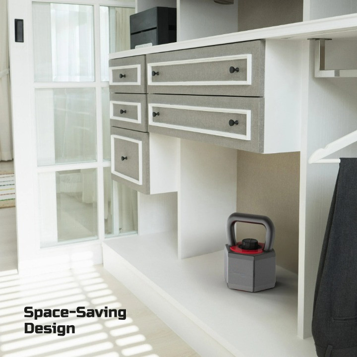 Adjustable SmartStack Kettlebell 25–40 lb – Wide Handle, Quick-Select Home Gym