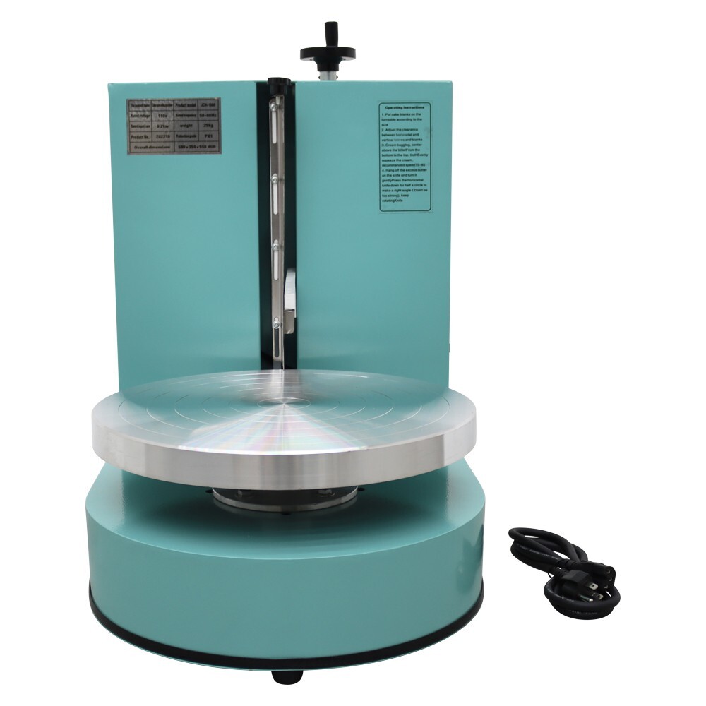 14" Electric Cake Cream Spreader Coating Machine 360 Rotary Negative Direction