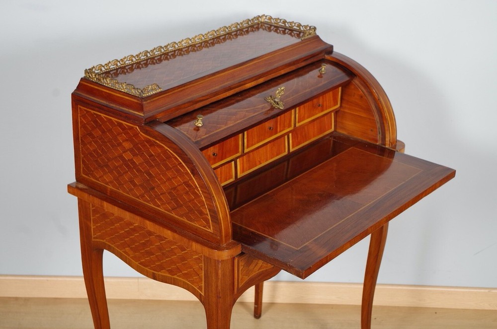 Transition Style Cylinder Desk