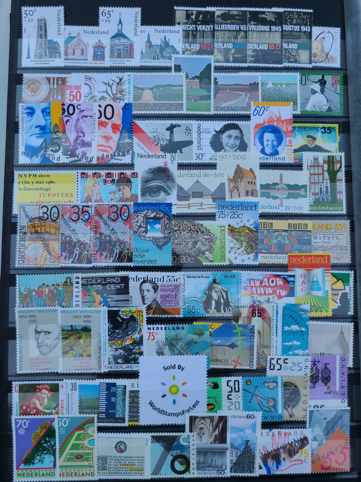 Stamp Collection Netherlands MNH - 600 Different Stamps in Full Sets & Singles