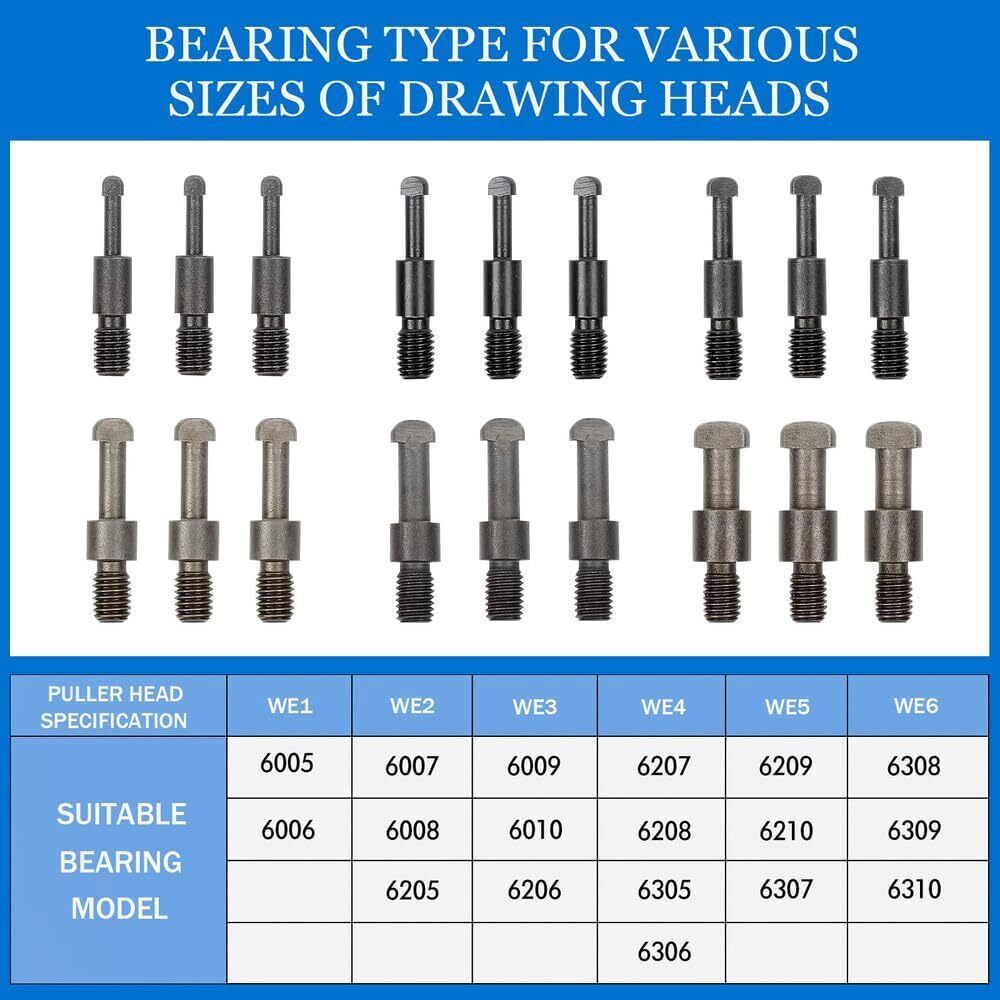 Three-jaw Puller Kit Inner Hole Removal Tool Bearing Disassembly with Box