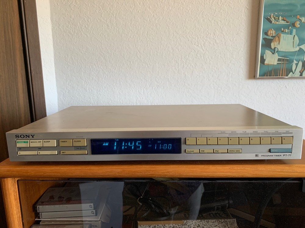 Vintage SONY Program Timer PT-77 with Manual