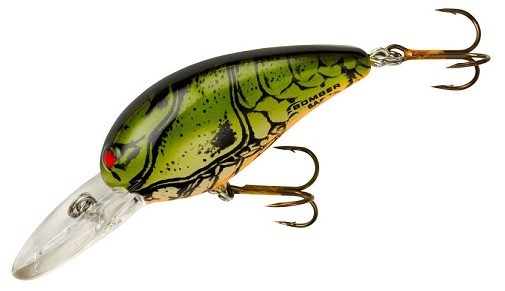 Bomber Lures Gen 2 Model 6A - Dark Green Crawdad