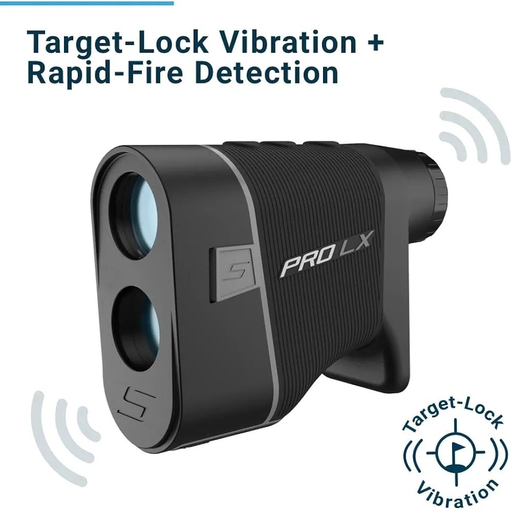 Shot Scope Pro LX Golf Laser Rangefinder Target Lock Rapid Fire Detection - Gray